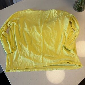 Lululemon Back in Action Bright Yellow Long Sleeve Shirt Size 6